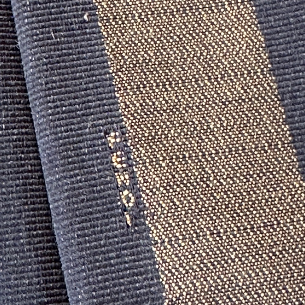 FENDI BROWN ON BROWN STILT LEG STRIPED DENIM PANT SEXY ROMA AMOR EUC - Picture 13 of 14